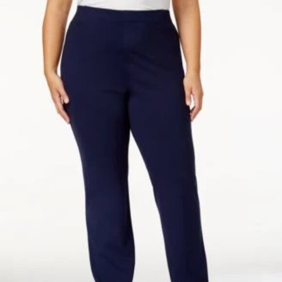 Karen Scott Pull On Comfort Pant Navy 3x​ - Picture 10 of 11
